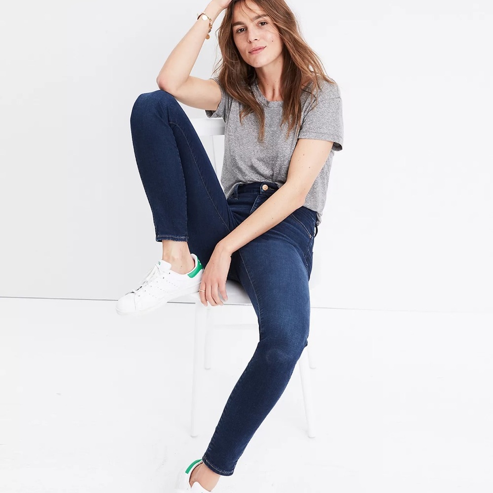 10" High-Rise Skinny Jeans in Hayes Wash